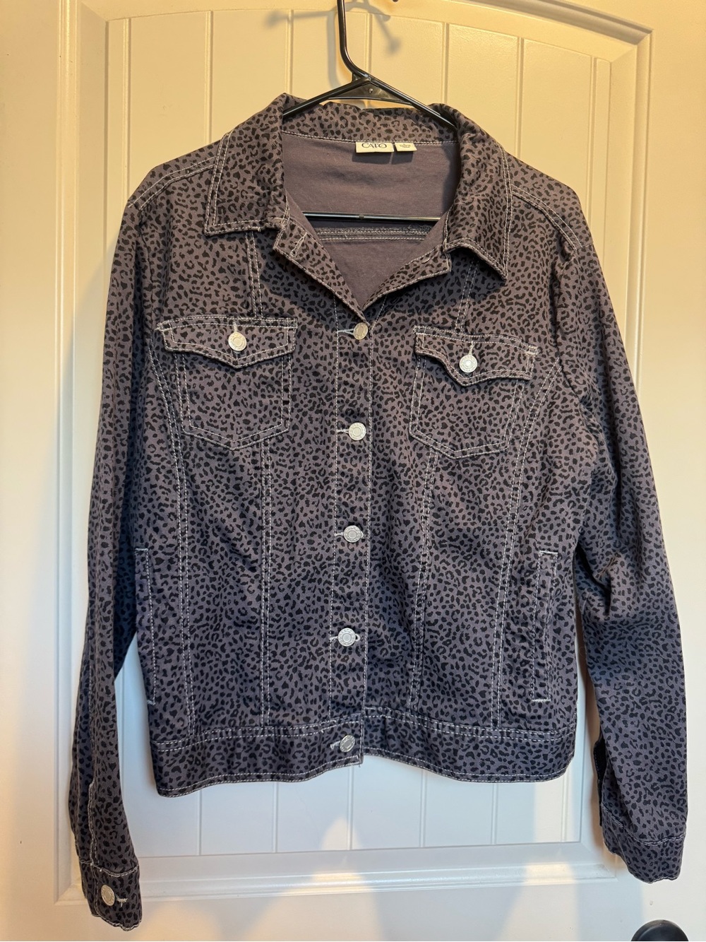 Animal print Jean Jacket